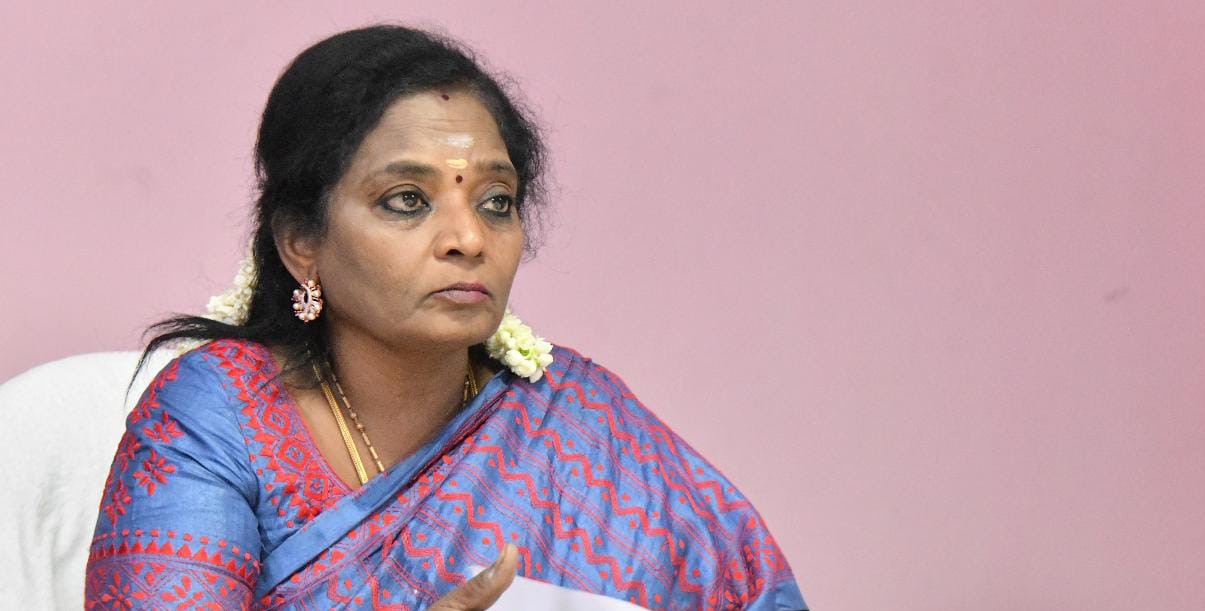 Telangana Governor Tamilisai Soundararajan saves life mid-air.
