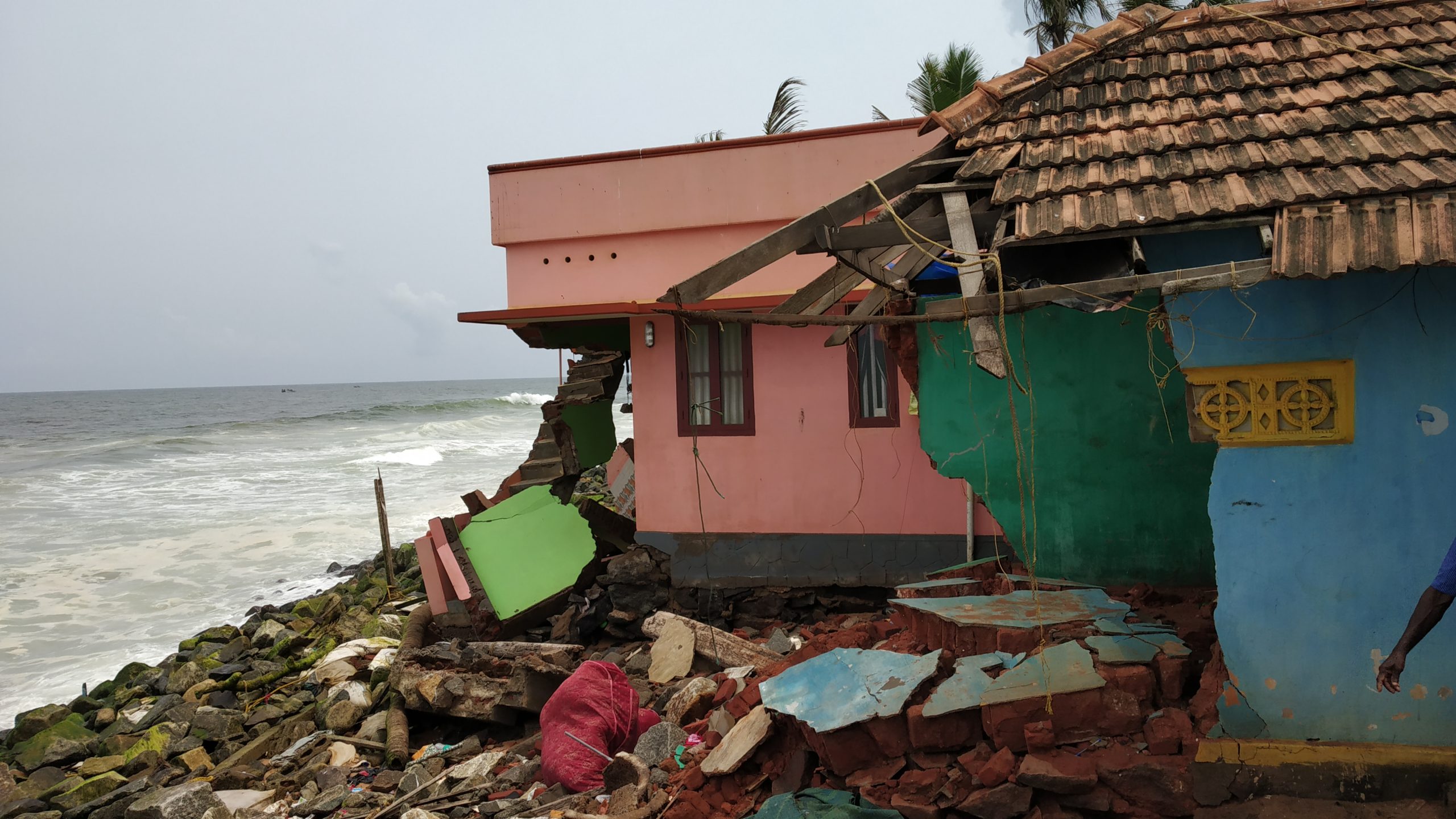 Soil erosion in Valiyathura