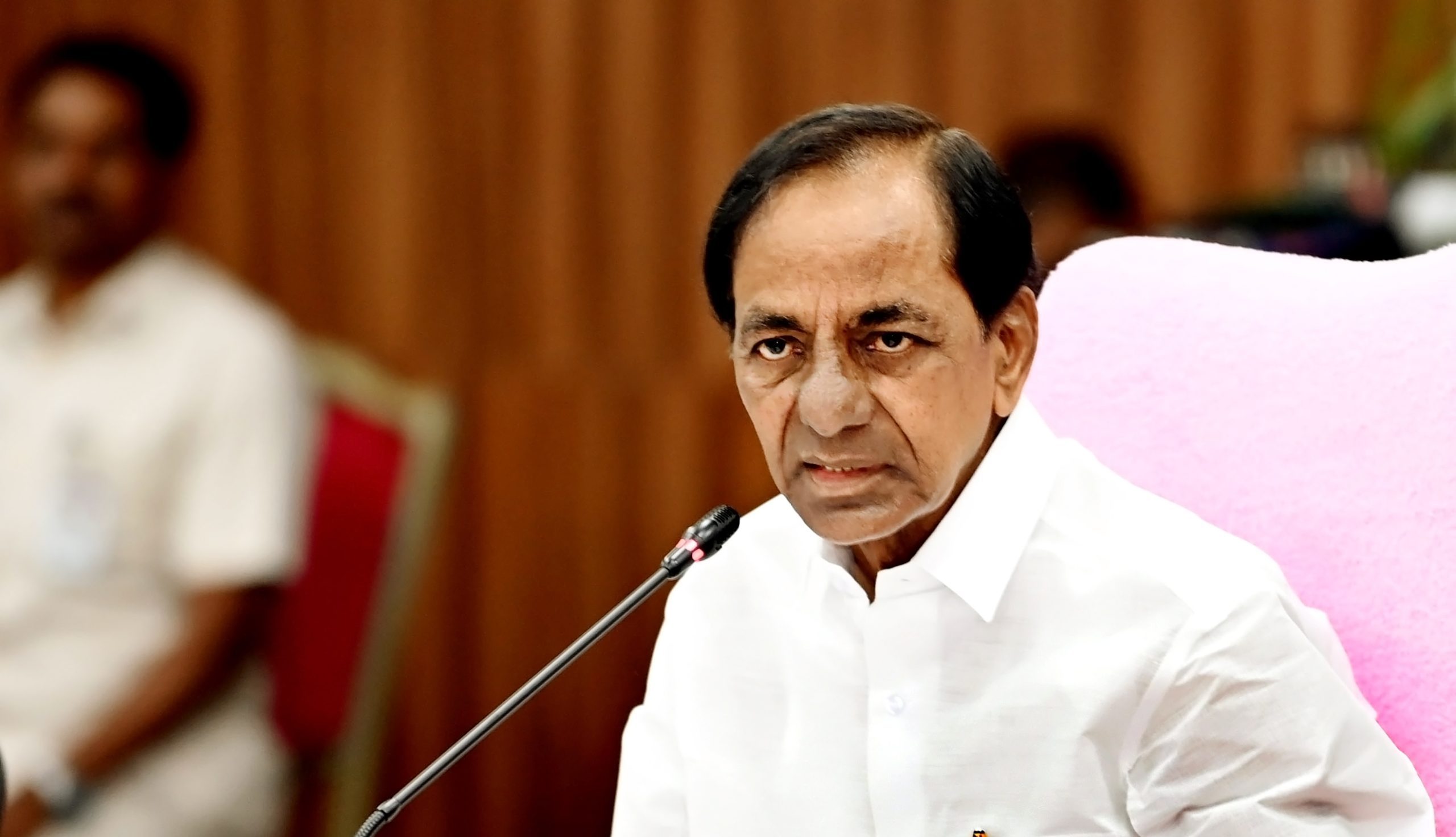 KCR at the Cabinet meeting held at Pragati Bhavan, Hyderabad on 11 August (Twitter @ TelanganaCMO)