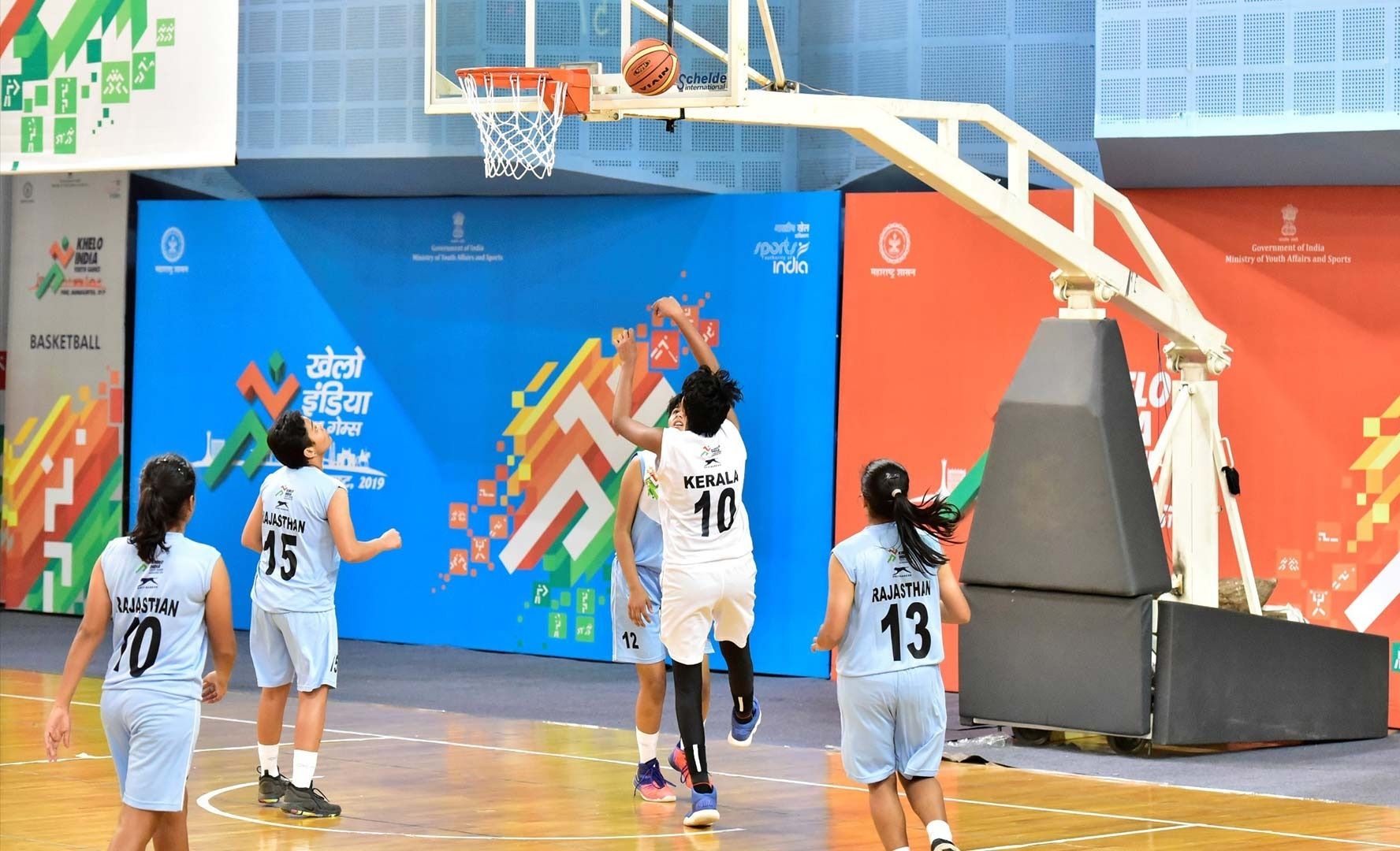 Kerala girls take on Rajasthan at a Khelo India competition in 2019. (Khelo India official website)