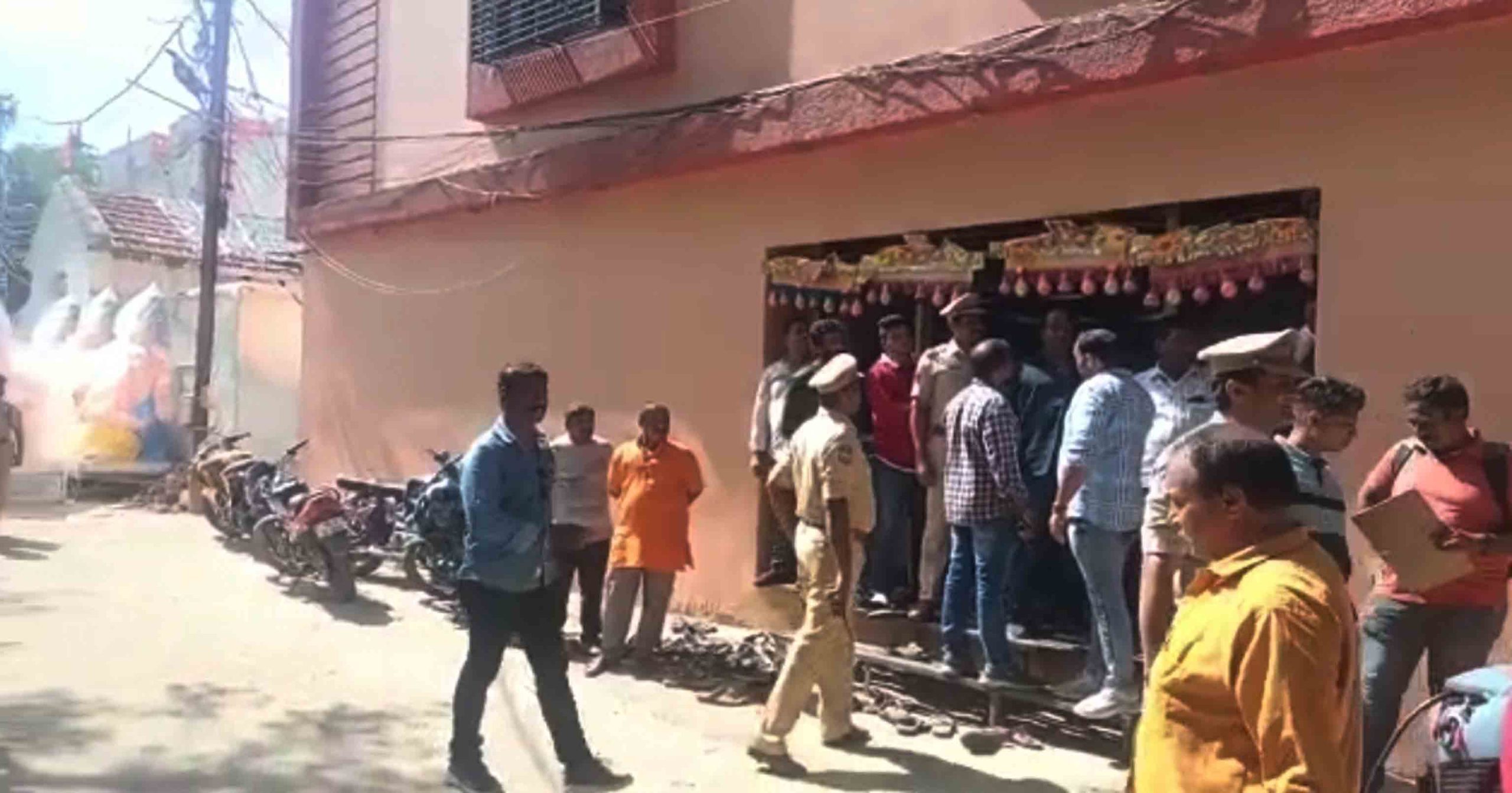 Police at Raja Singh's home