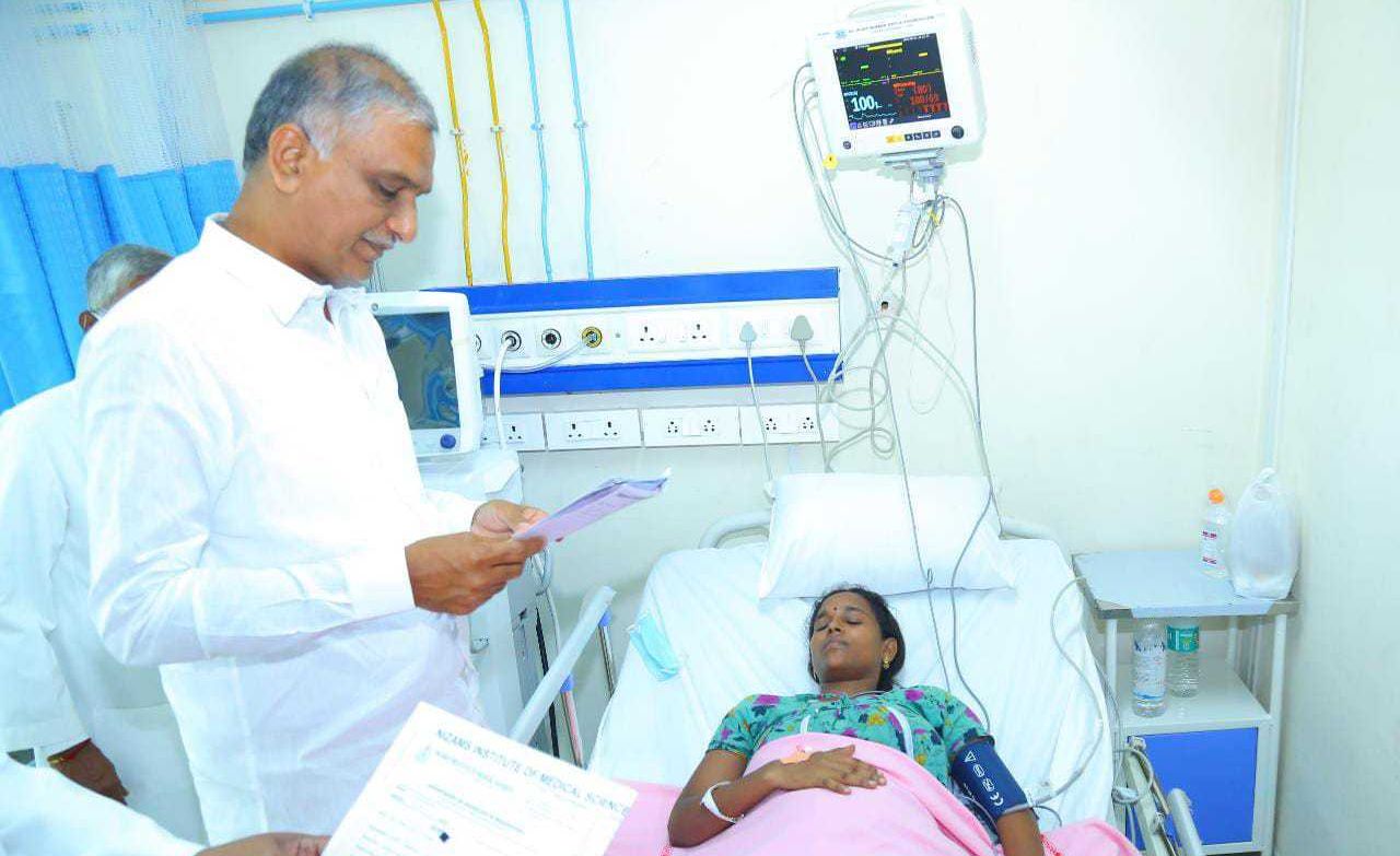 T Harish Rao at NIMS Hospital