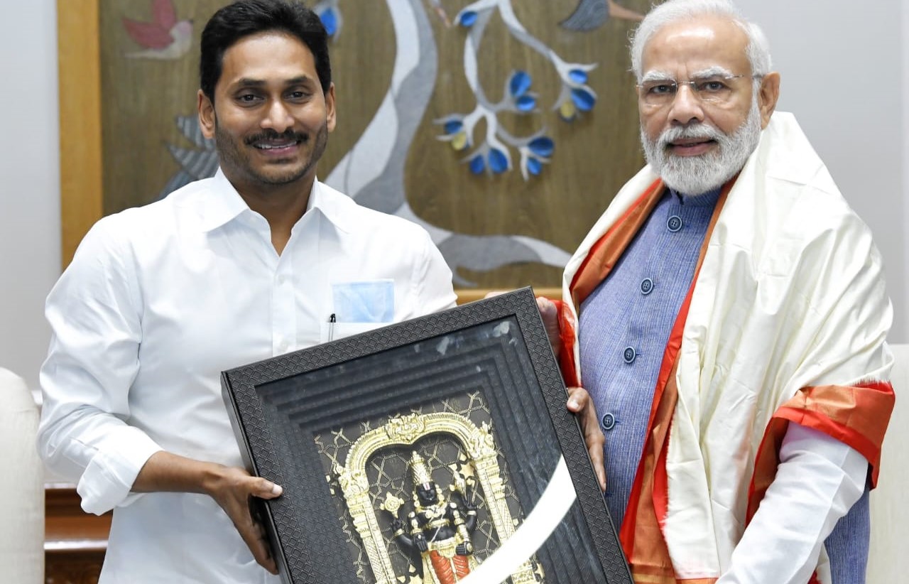 YS Jagan Mohan with Prime Minister Modi