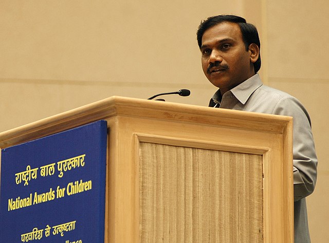 DMK MP A Raja was critcised by the BJP for allegedly being "anti-Hindu"