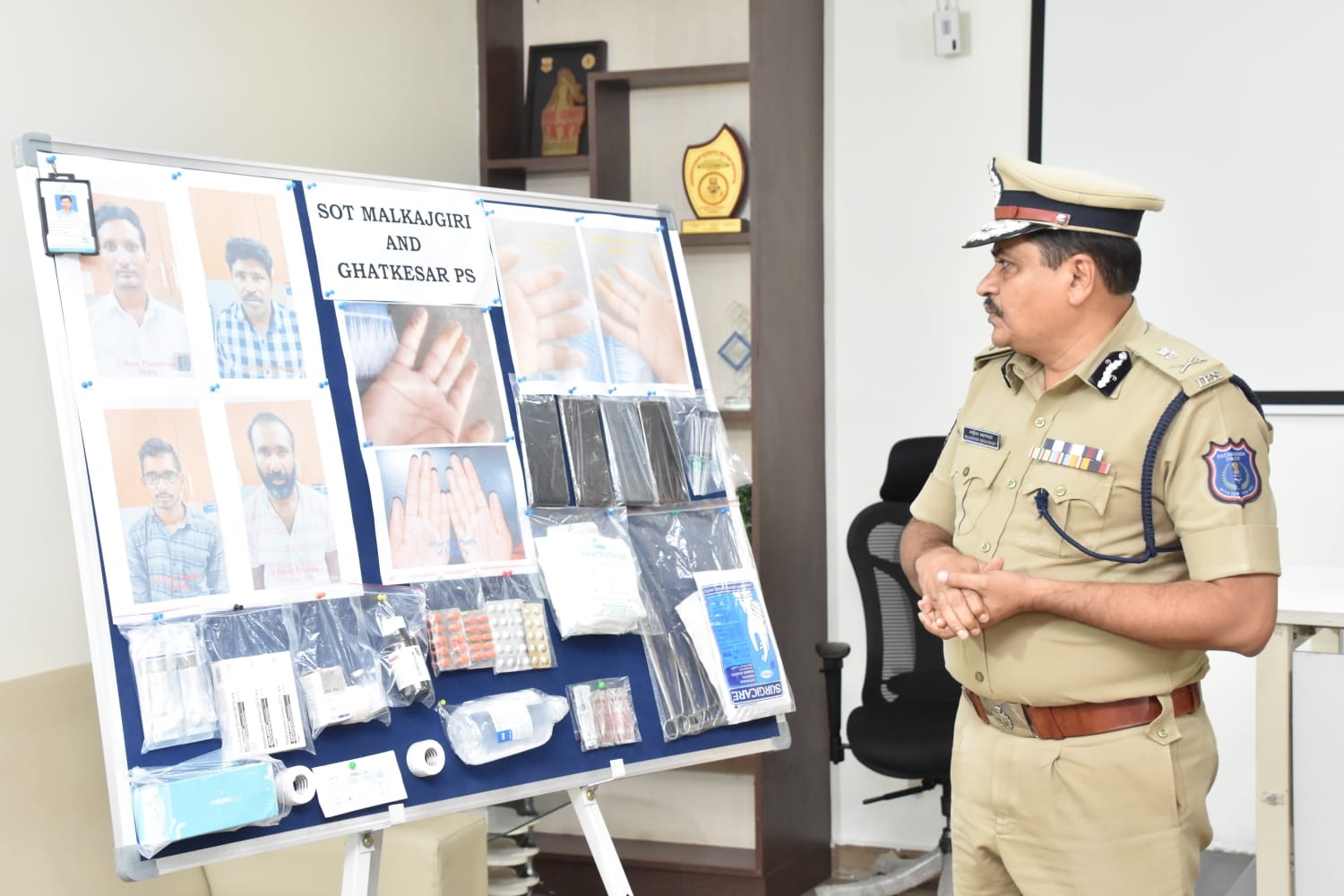 Telangana Police arrested two for conducting fingerprint-changing surgeries from Hyderabad.