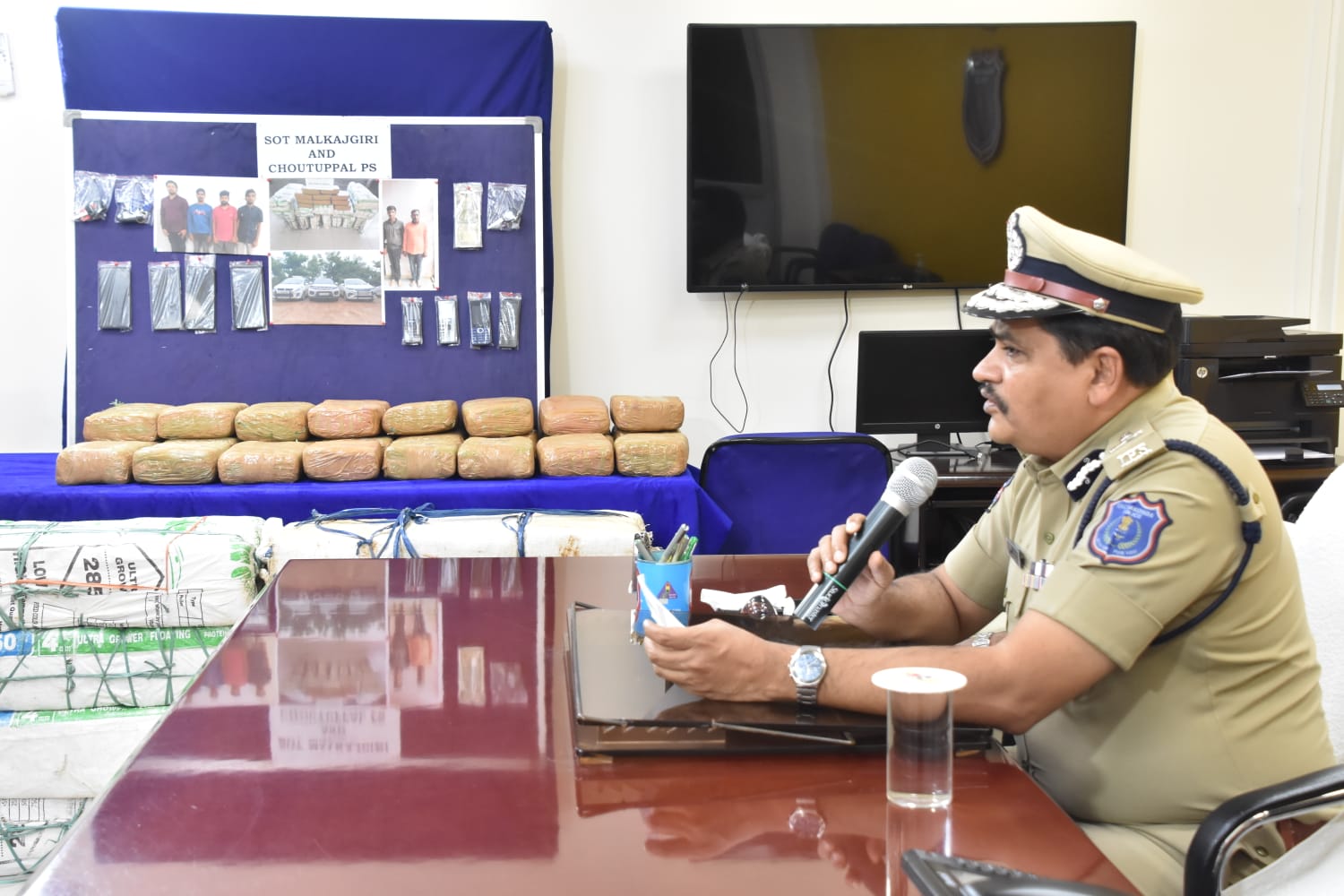 The arrested were transporting the marijuana consignment to Maharashtra via Hyderabad from the Visakhapatnam district of Andhra Pradesh. In picture is the seized contraband(Supplied)