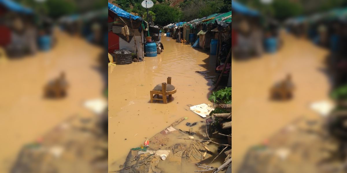 Bengaluru's Munekolala area inundated with flood water on Wednesday, 7 September. (South First)