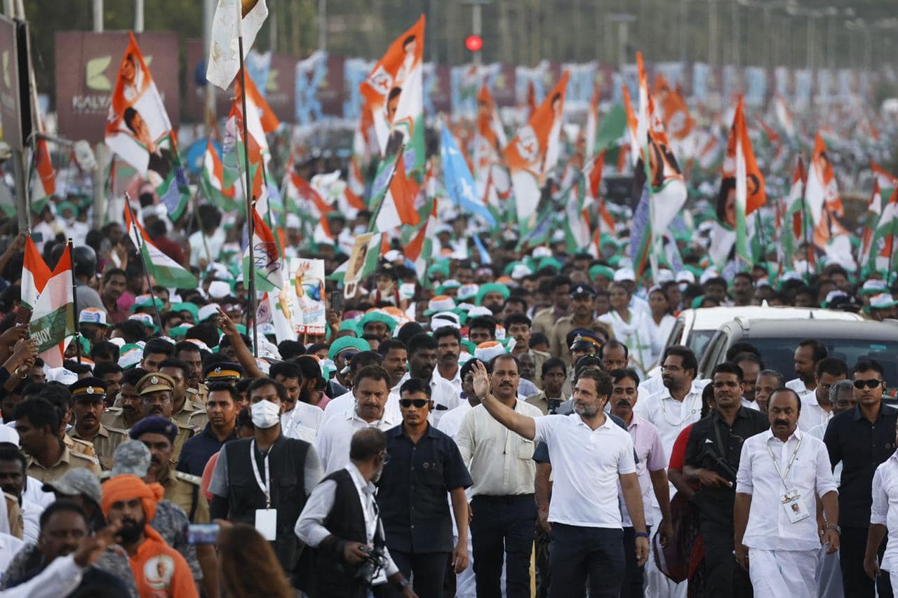 Bharat Jodo Yatra of Rahul Gandhi in Kerala