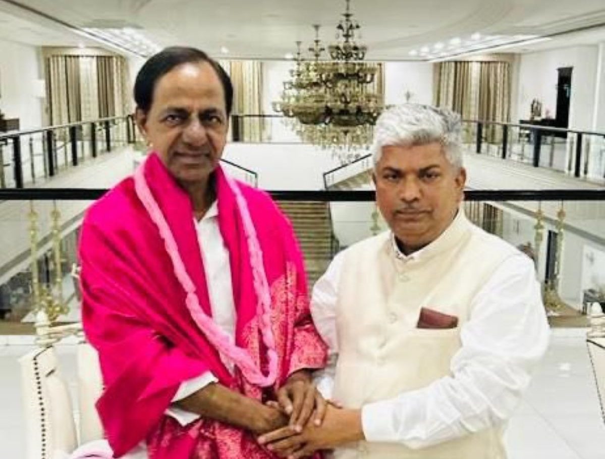 KCR with Rapolu Anand Bhaskar