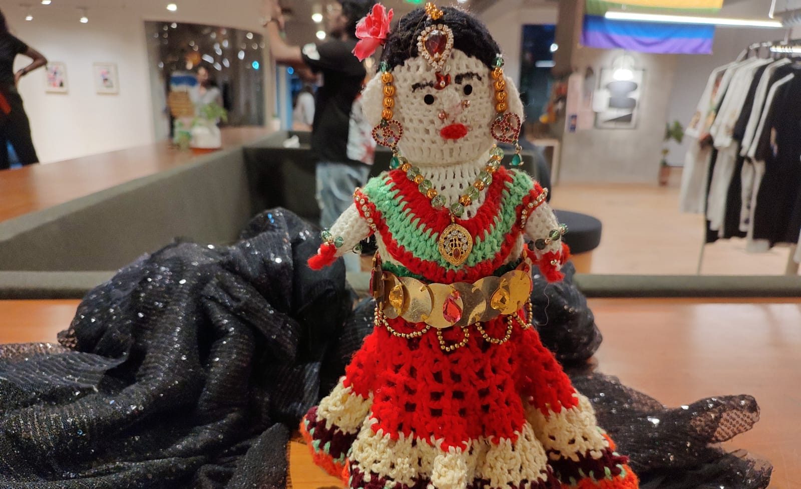 Patruni Sastry's doll depicting a newborn. (Ajay Tomar/South First)