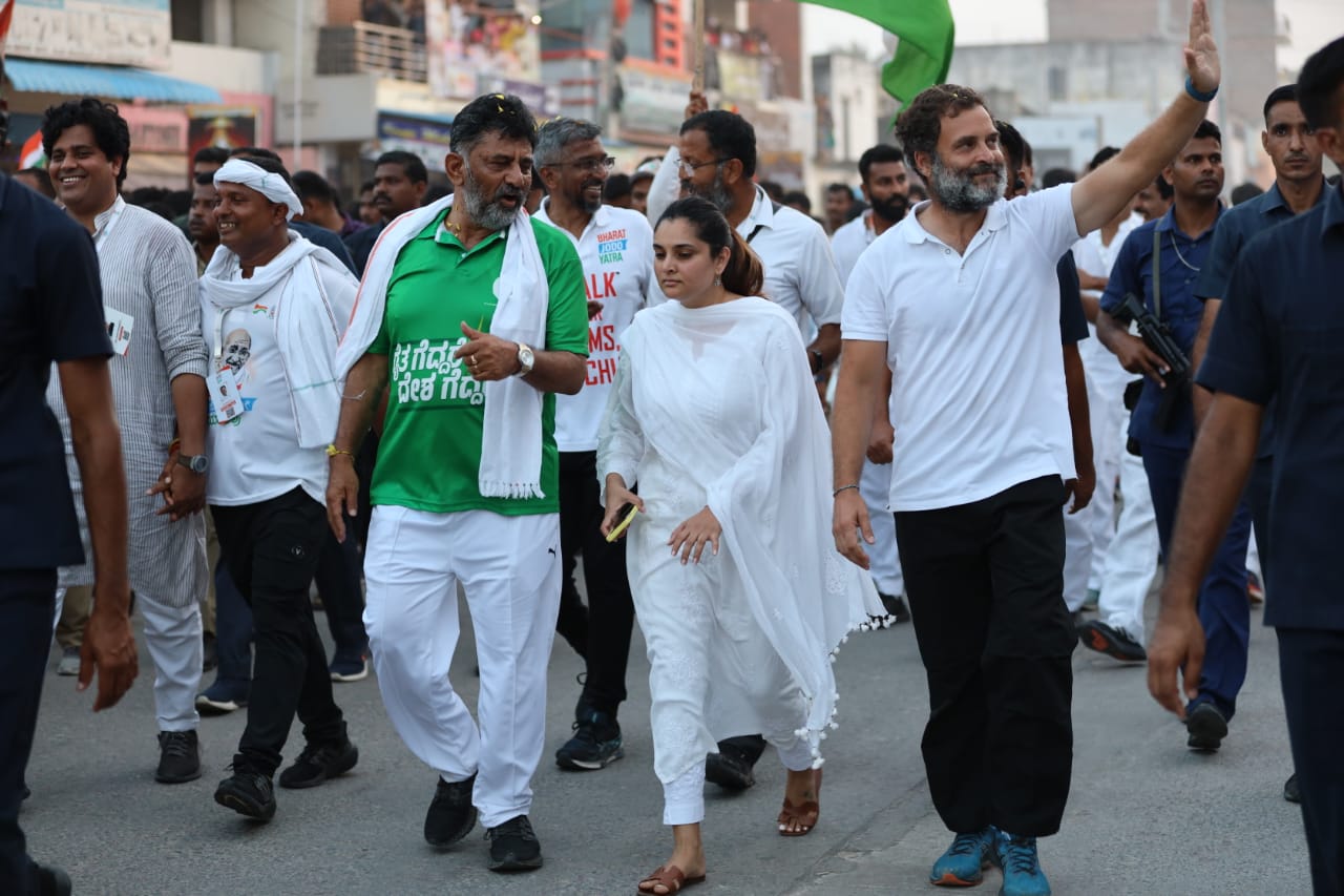 Bharat Jodo Yatra completes Karnataka stretch. (Supplied)