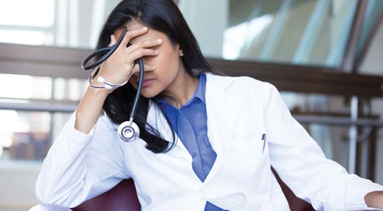 Representational pic of a depressed PG doctor