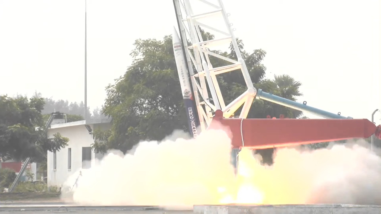 Vikram-S blasts off from Sriharikota on Friday, 18 November (Screen grab).