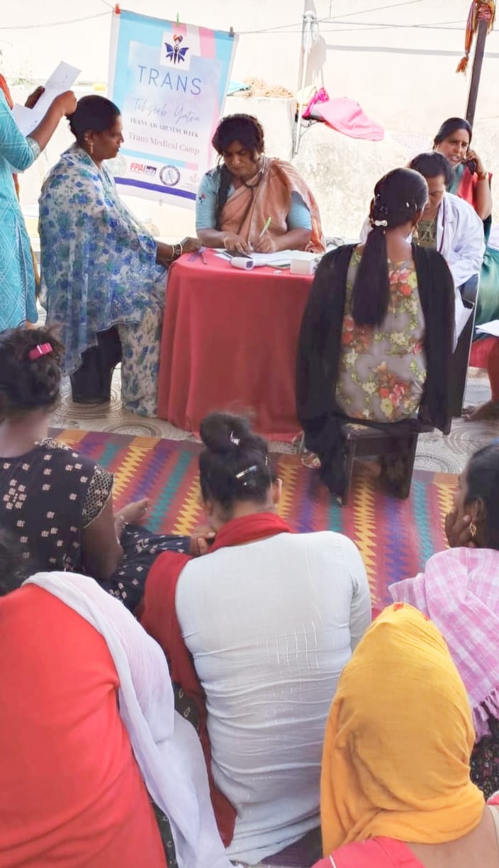 Healthcare camp during transgender's awareness week Hyderabad 2022.