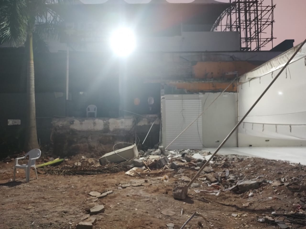 Nanda kumar hotel demolished