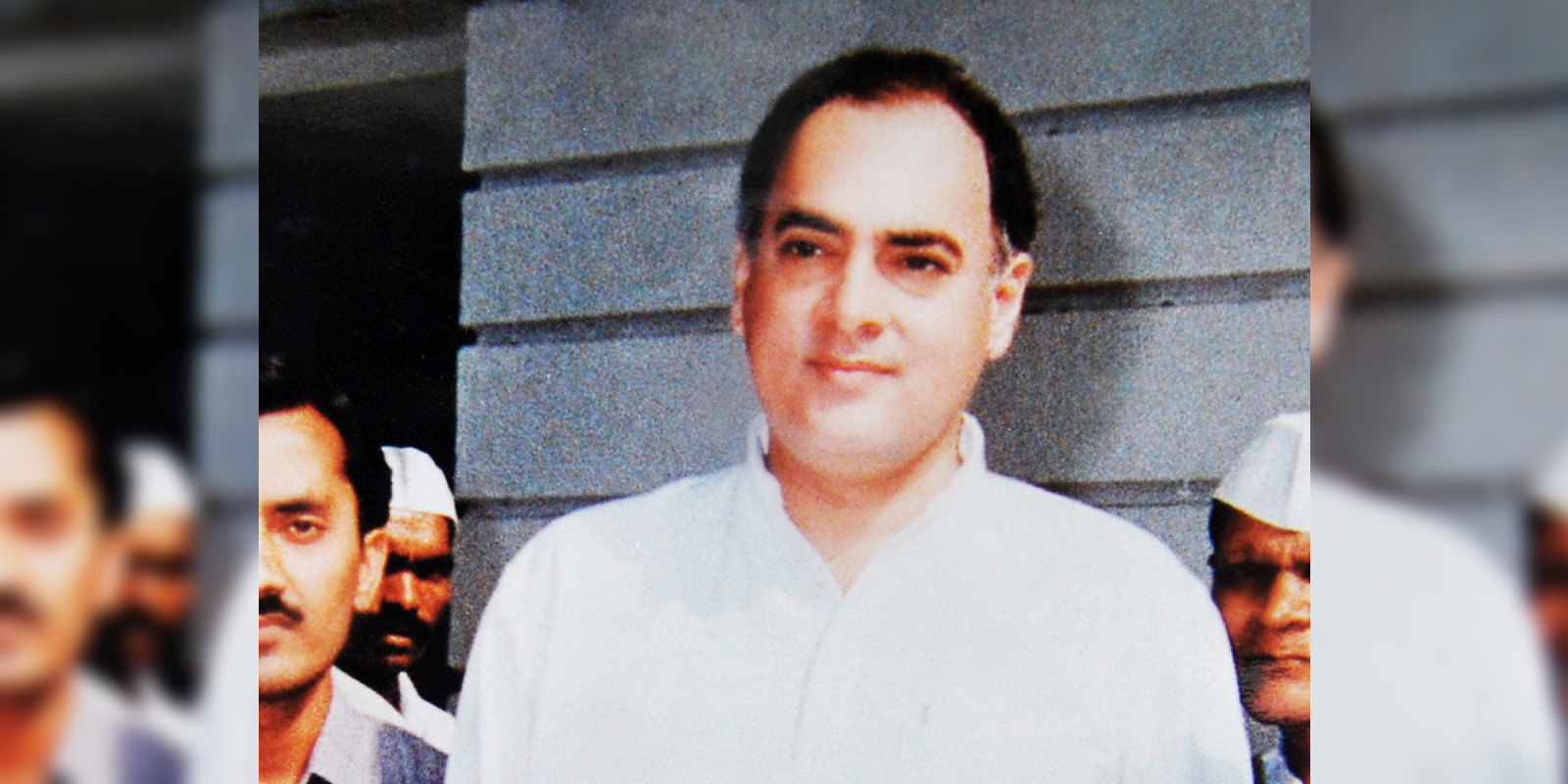 Former prime minister Rajiv Gandhi.