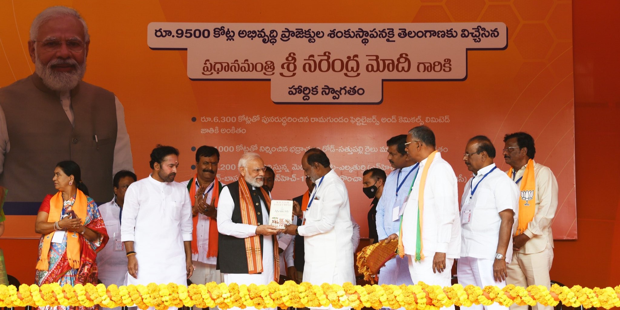 Prime Minister Narendra Modi at an event in Hyderabad on Saturday, 12 November, 2022. (narendramodi/Twitter)