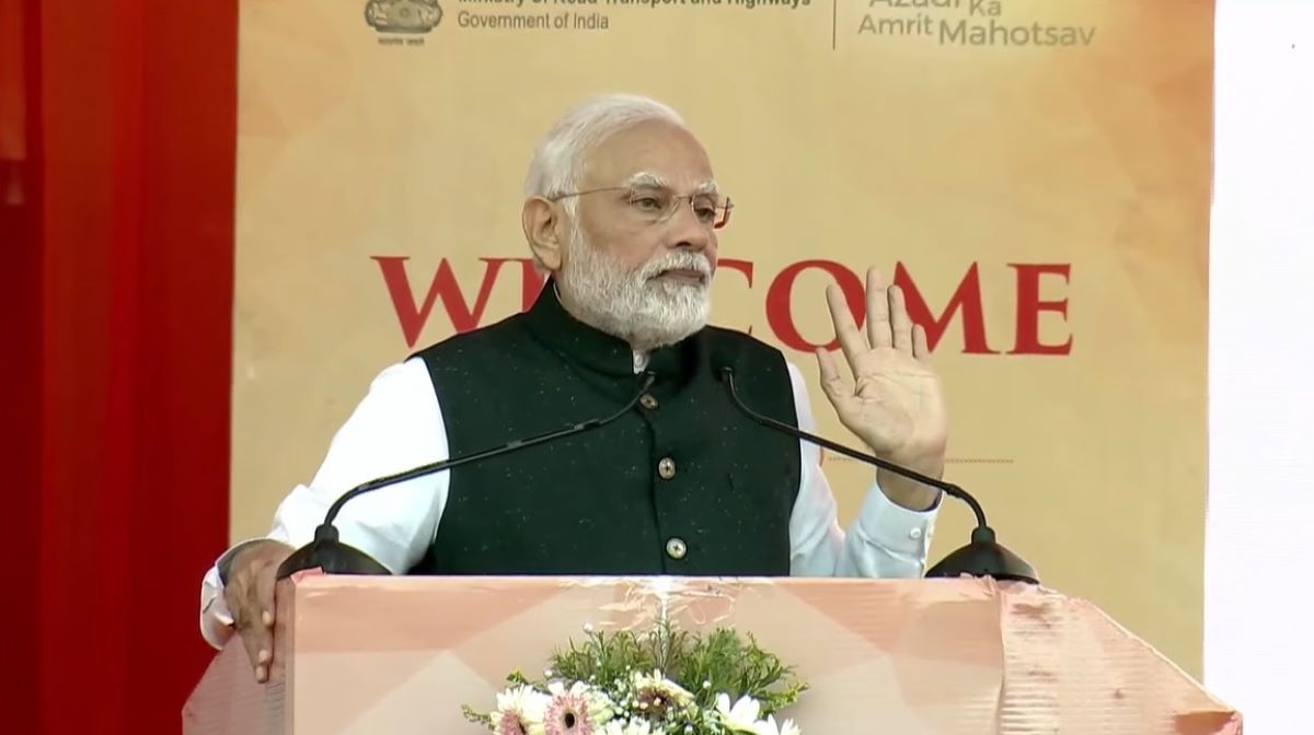 Prime Minister Narendra Modi speaks at Ramagundam in Telangana on 12 November, 2022. (Supplied)