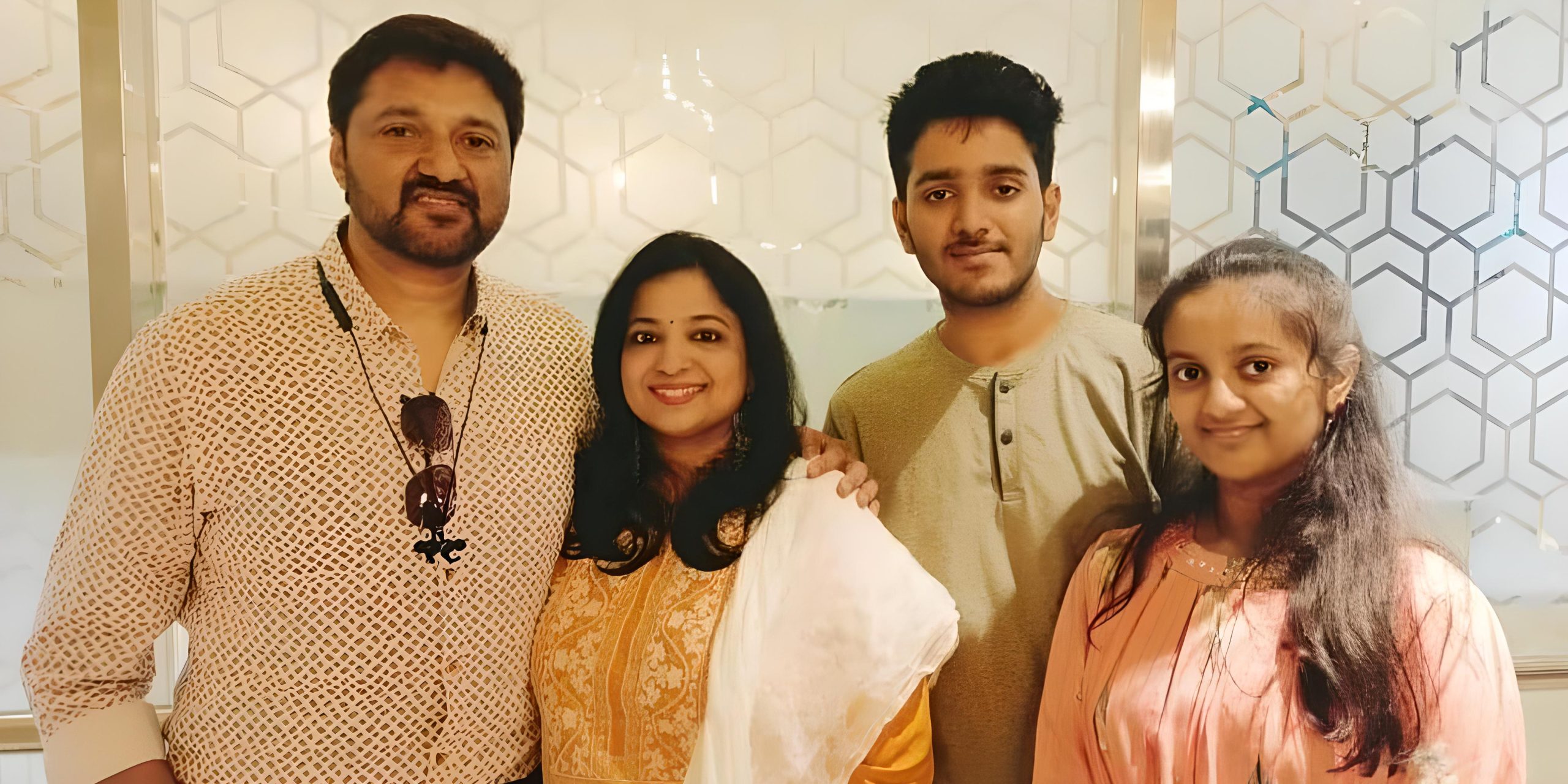 Priyadarshini Bharat with family. (Supplied)