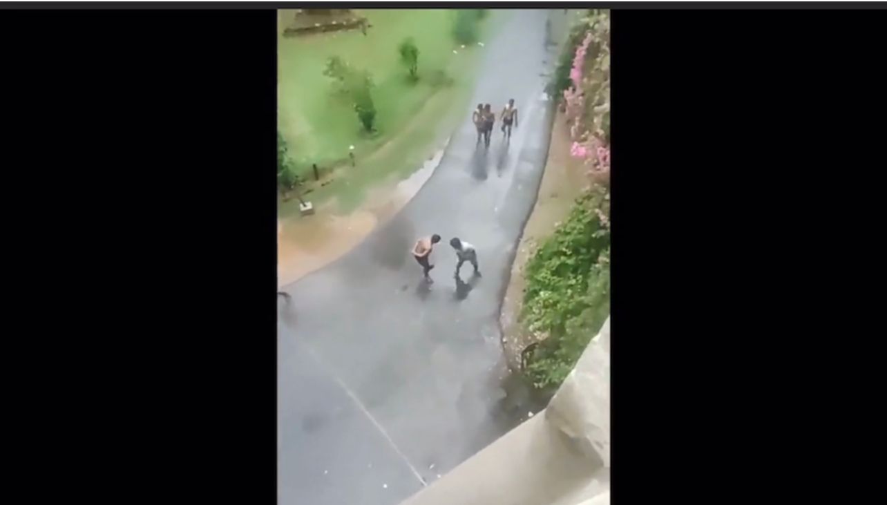 Students being punched