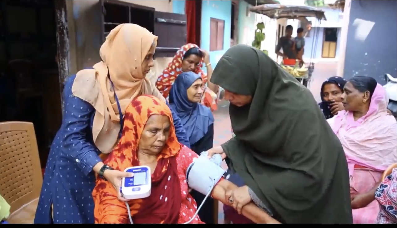 Women SHGs are crucial in controlling hypertension in the community. (supplied)