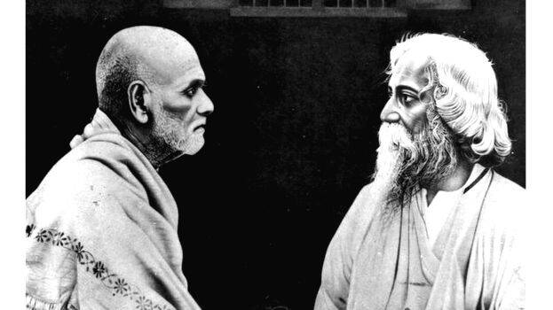 Rabindranath Tagore in conversation with Sree Narayana Guru in Sivagiri, hundred years ago, on 15 November 1922