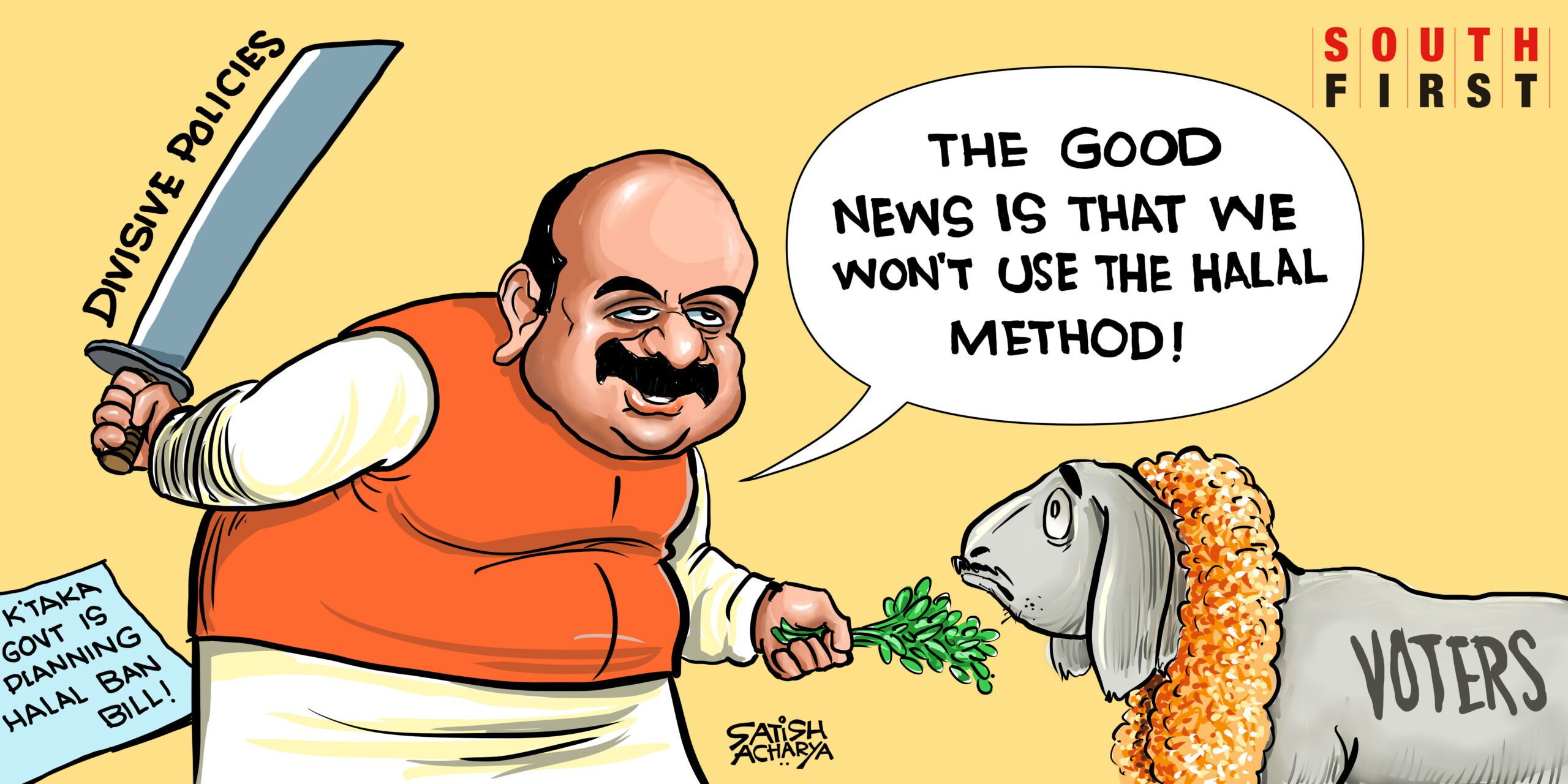 Cartoon Satish Acharya Southern Strokes