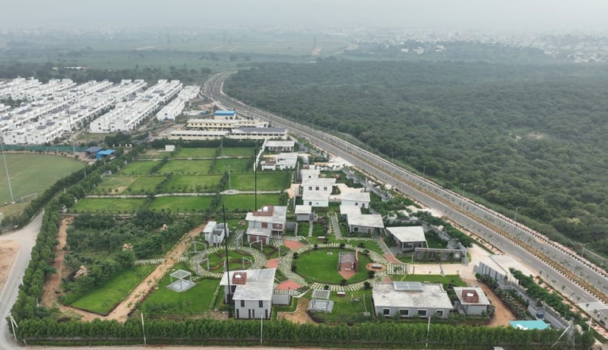 The funeral complex, said to be India's largest multi-faith crematorium is spread across 6.5 acres and was opened on 6 December in Hyderabad.