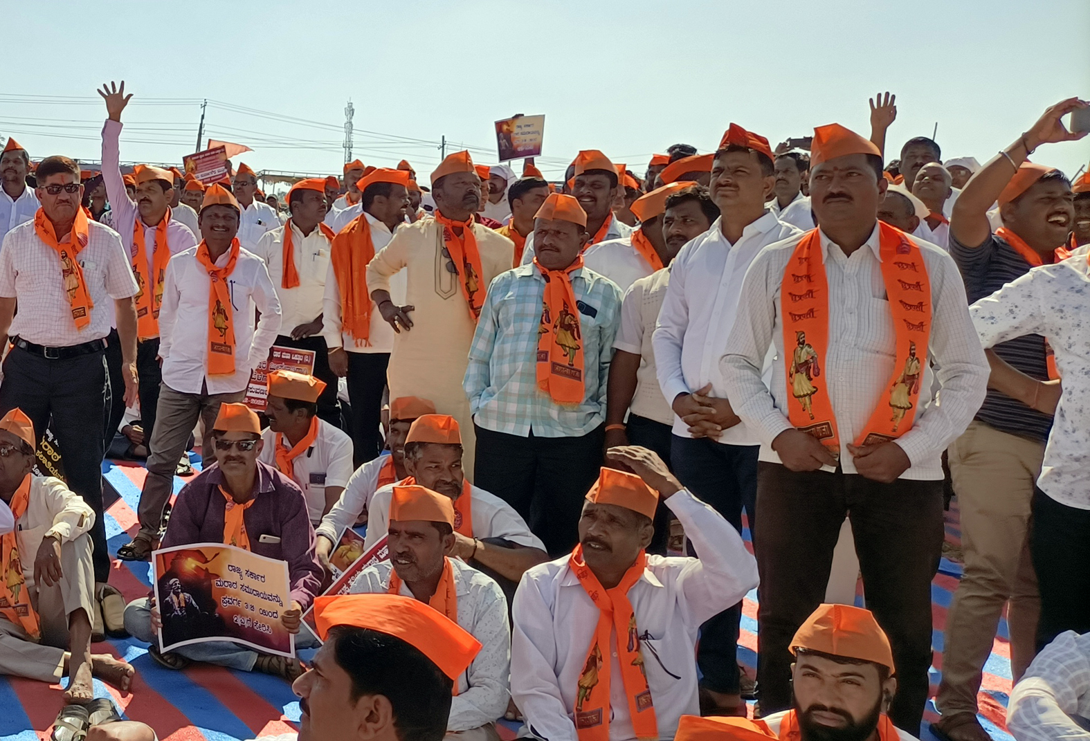 Maratha community staged a protest against KPCC working president and MLA Satish Jarkiholi .
