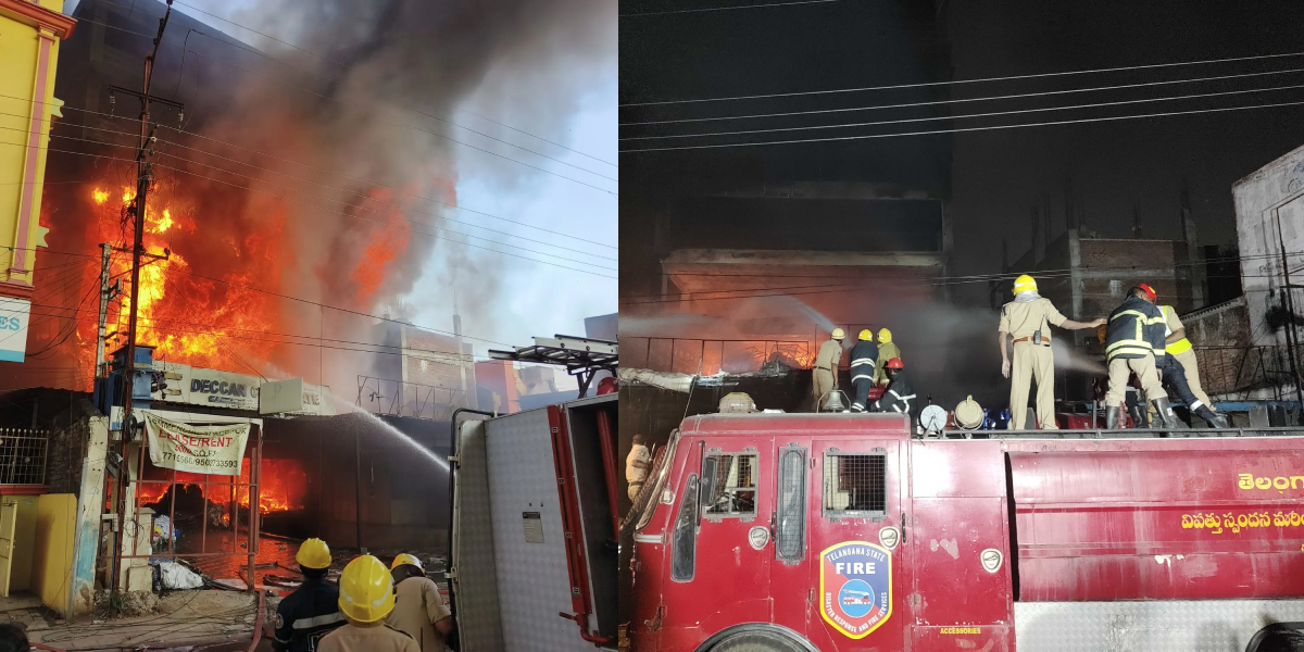 One unidentified body found in Secunderabad buidlling fire after two days.