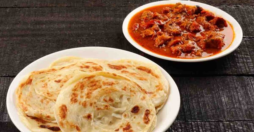 The popular beef roast and parotta dish in Kerala. Resolution