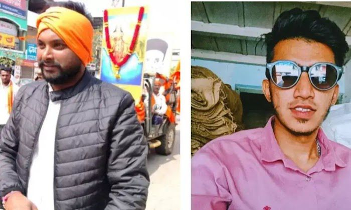 From Left: Bajrang Dal activist Sunil and arrested Sameer