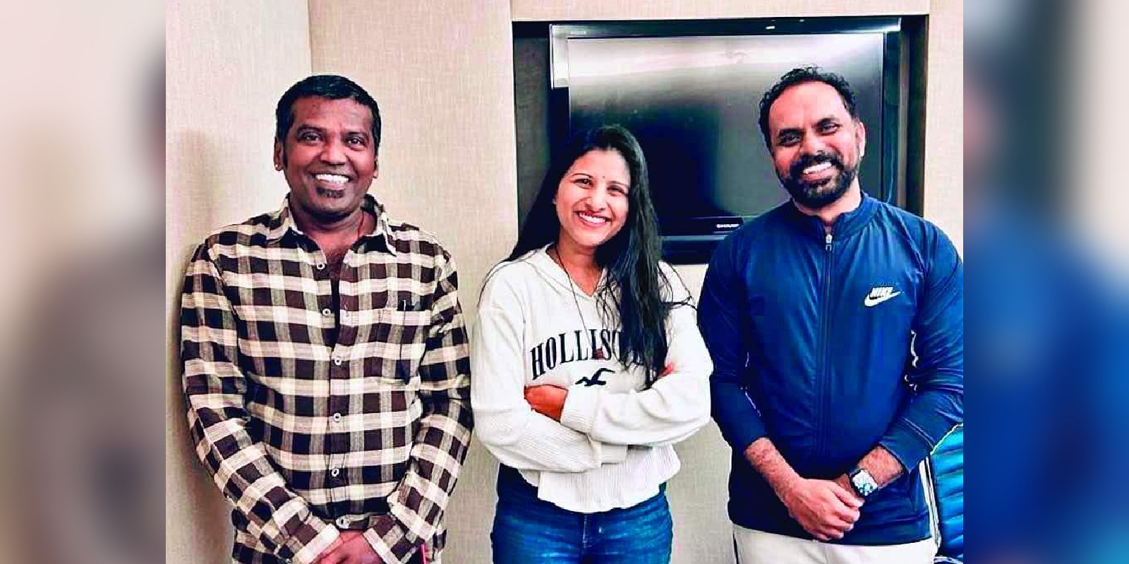 Actor Nagashekar, singer Mangli and director DJ Chakravarthy Chandrachud at 'Paadaraya' launch