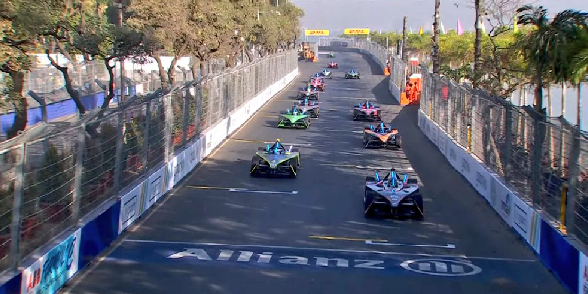 The podium finishers of the inaugural Formula E race in India will not get to "pop the champagne". (Formula E)