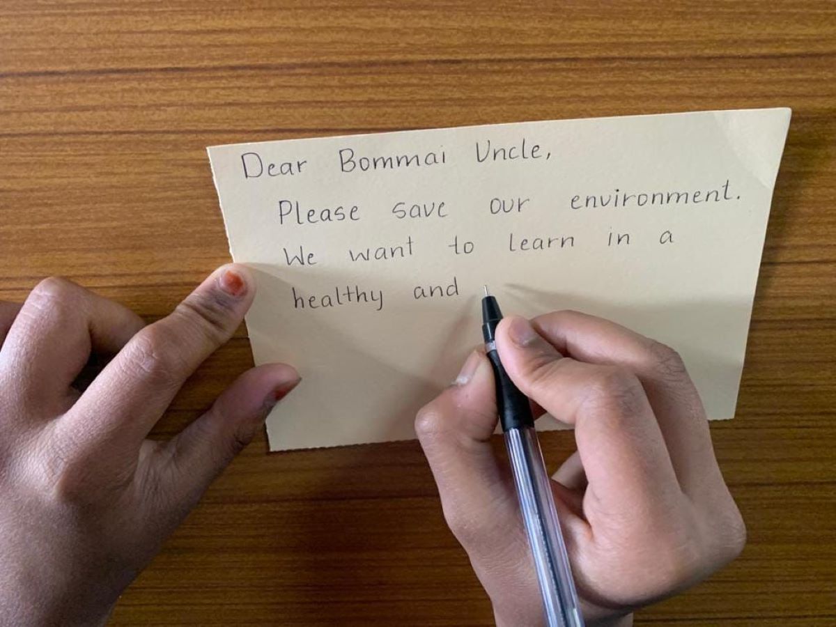 Around 2,000 postcards have been sent by students of Stella Maris school in Bengaluru urging the Karnataka CM Basavaraj Bommai not to go ahead with the Sankey Road flyover