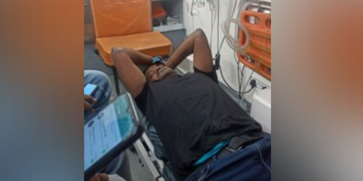 A research scholar from Tamil Nadu was admitted in a hospital at Delhi after he sustained head injuries. (Supplied)