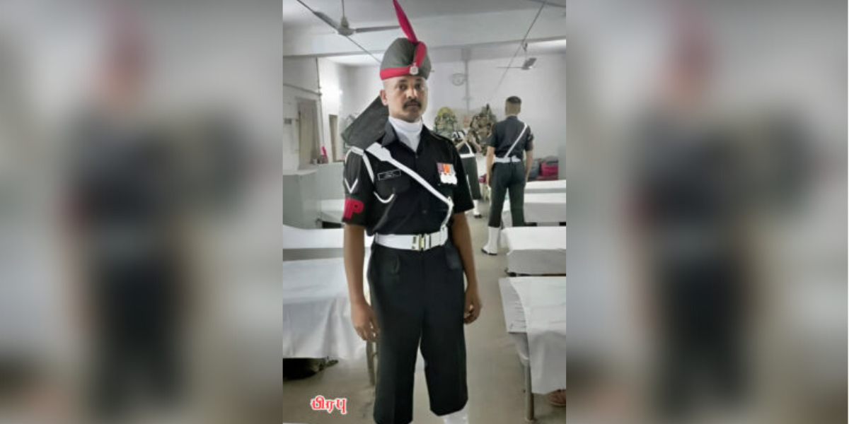 Deceased soldier Prabhu succumbed to his injuries. (Supplied)