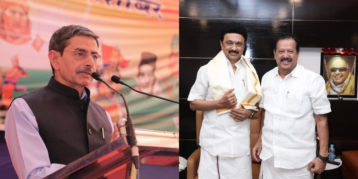 Minister Ponmudy quipped that Governor Ravi should stop putting out social media messages like a politician and focus on his work. (Twitter)