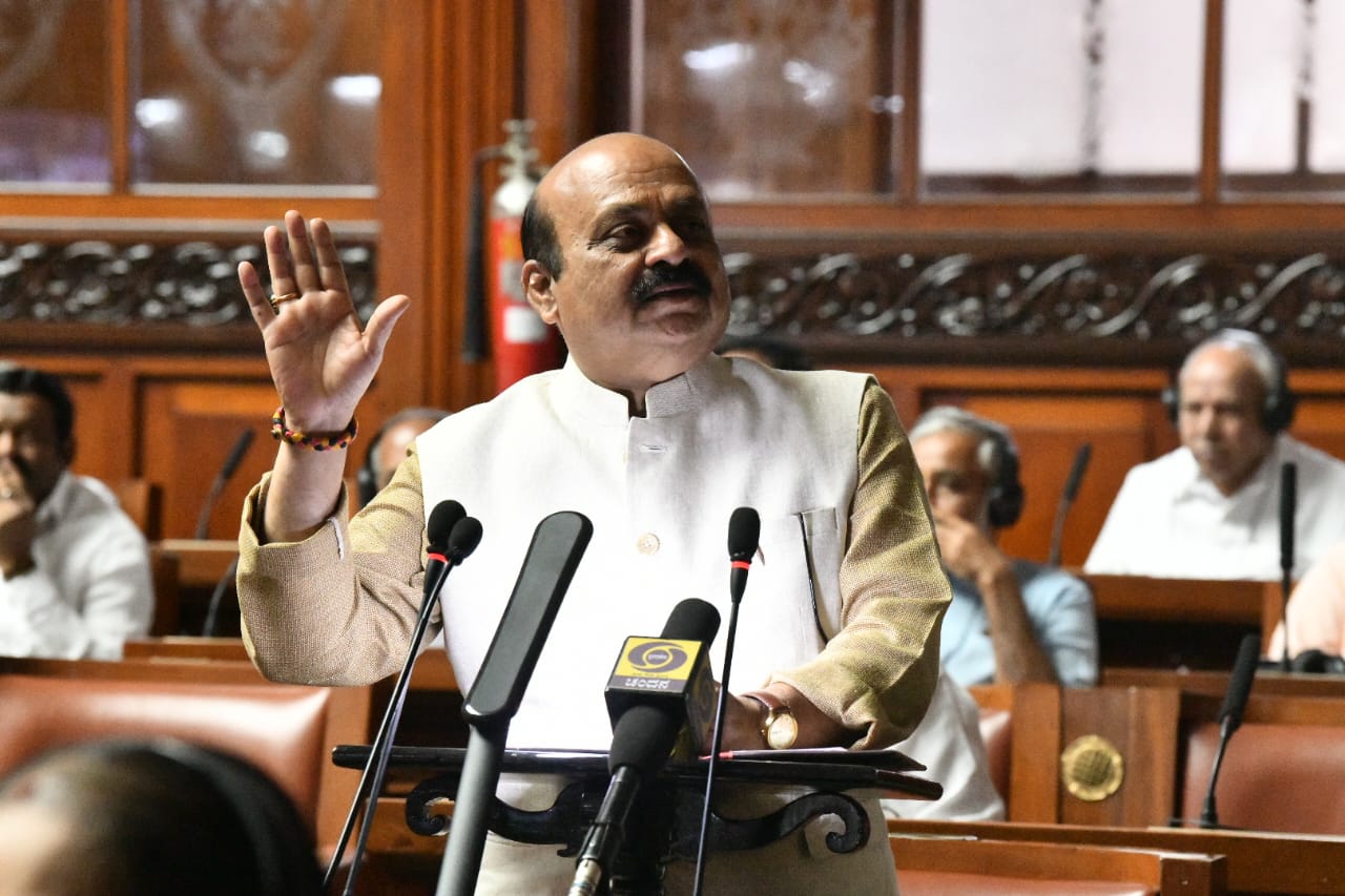 CM Bommai presenting the state budget 2023