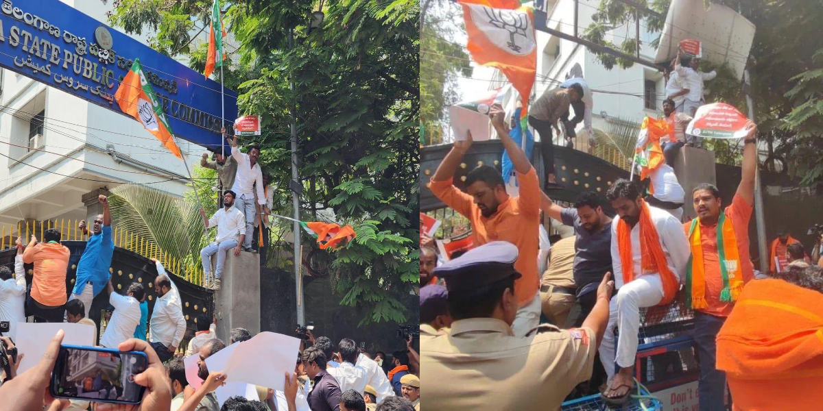 BRS alleges that accused belong to BJP in TSPSC paper leak case