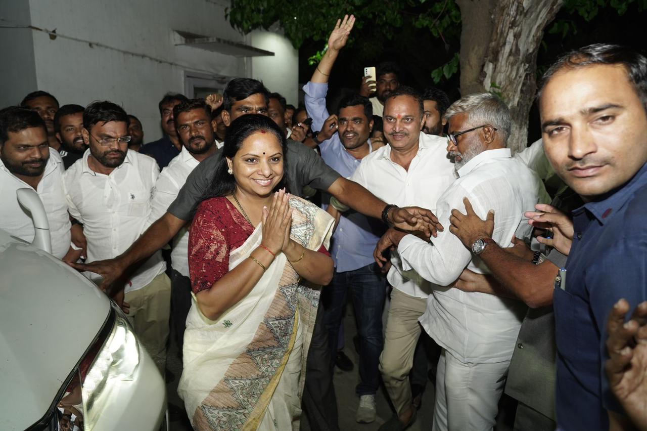 BRS MLC K Kavitha ED questioning Enforcement Directorate