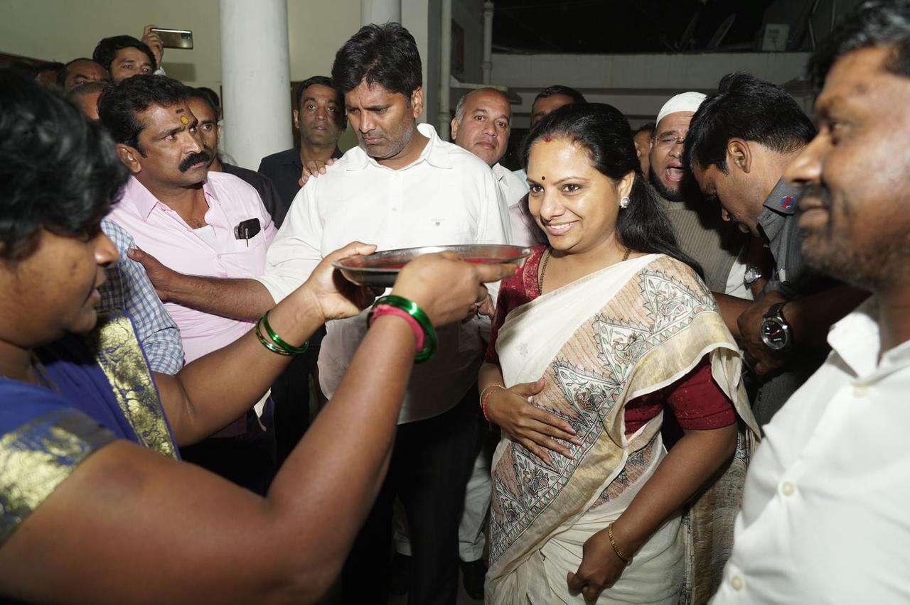 BRS MLC Kavitha questioned by ED Enforcement Directorate