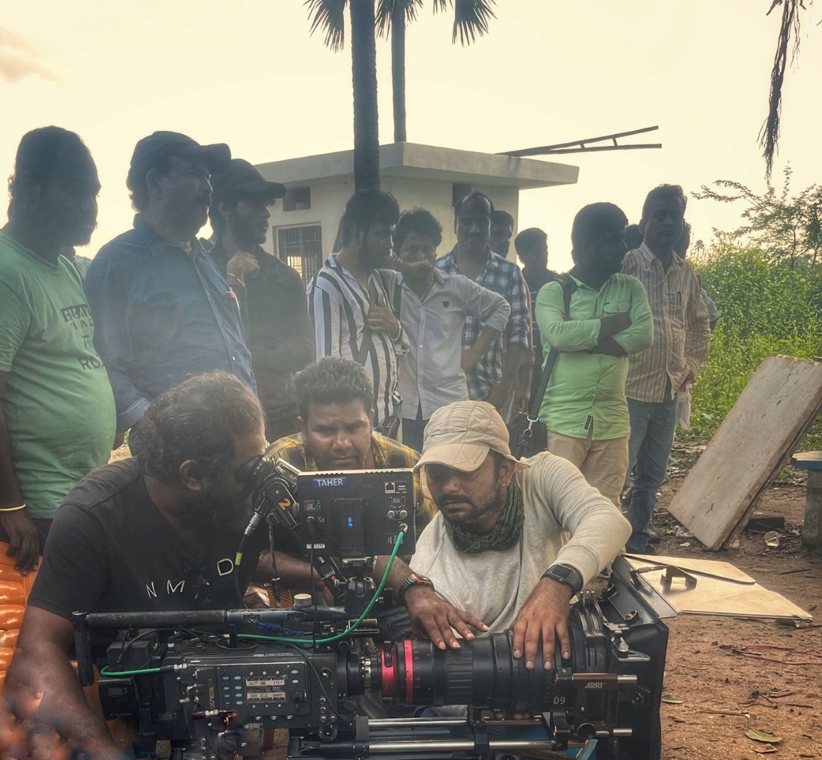 venu yeldandi on the sets of balagam