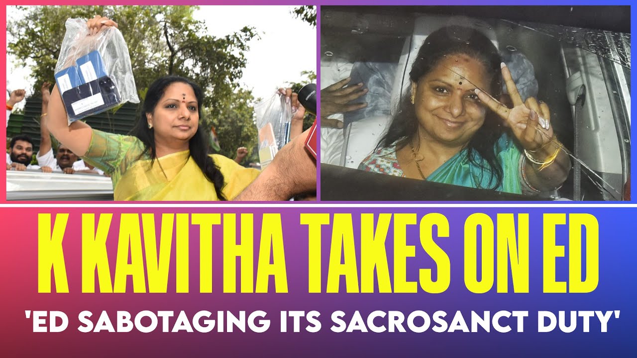 Kavitha phones ED