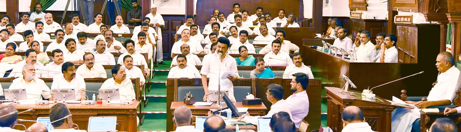 Chief Minister MK Stalin tabling the Bill on Thursday. (Screengrab)