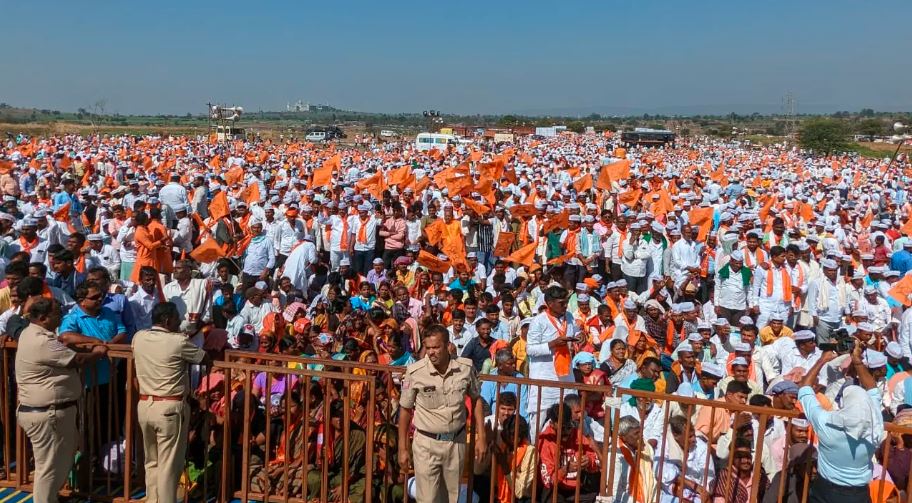Panchamasalis sect in a protest for 2A reservation in Karnataka