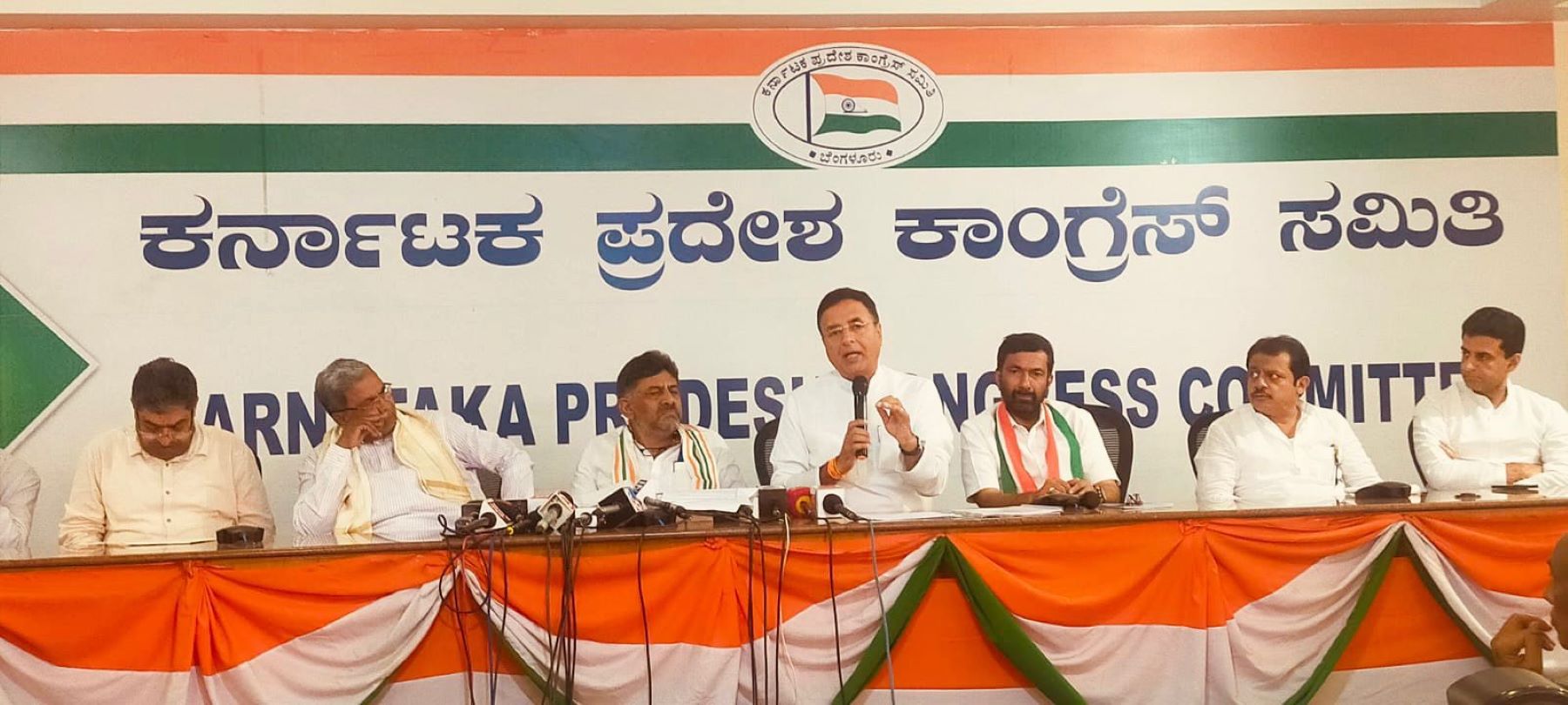 Karnataka drought: AICC general secretary and Rajya Sabha member Randeep Singh Surjewala. (KPCC)