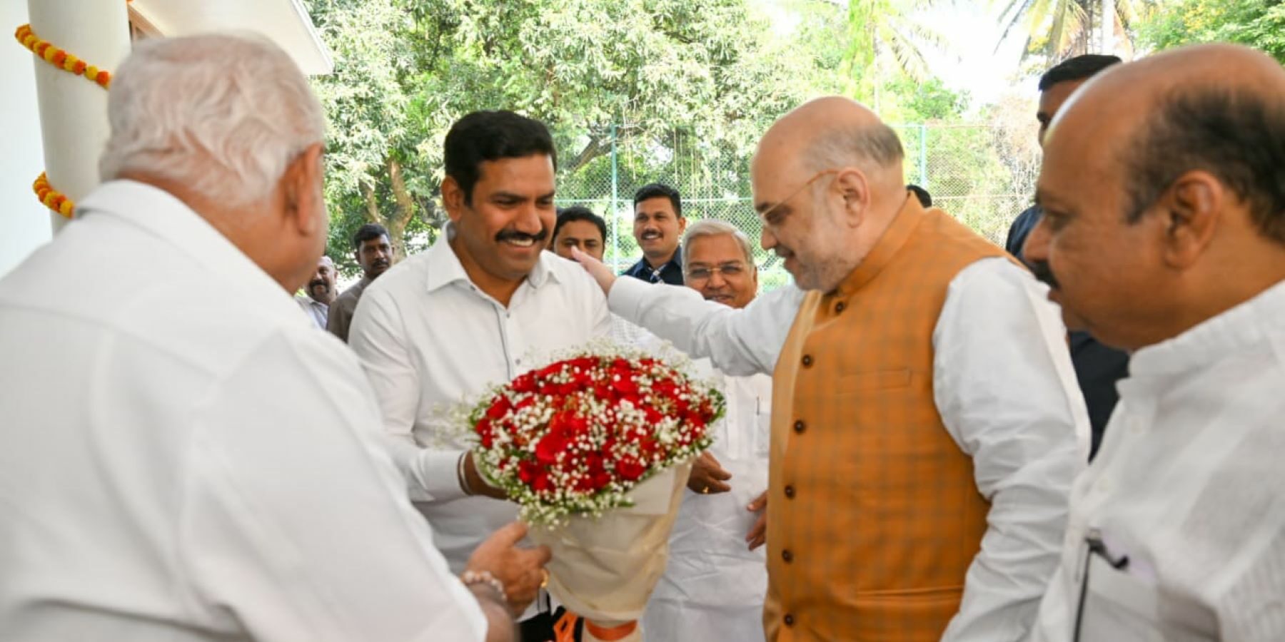 Amit Shah Vijayendra BJP Karnataka BS Yediyurappa