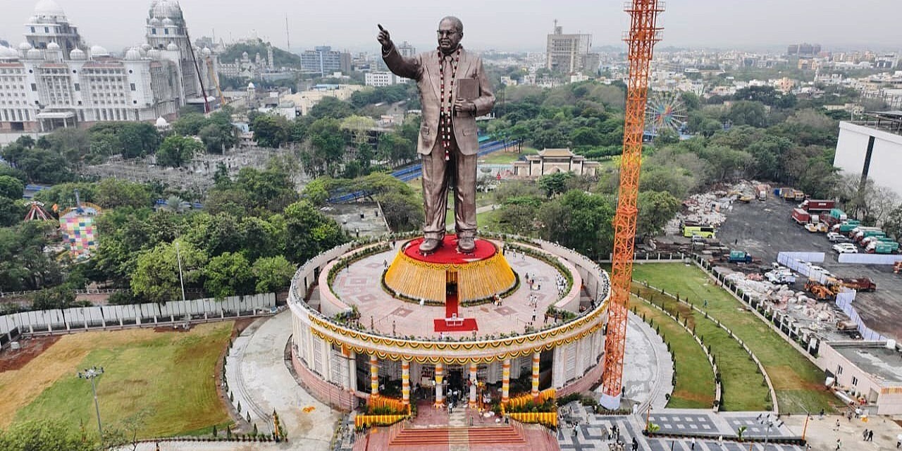 Ambedkar statue inaugurated in Hyderabad. (Supplied)