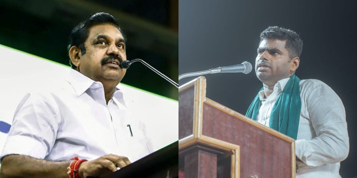 Edappadi Palaniswami, K Annamalai. (Twitter)